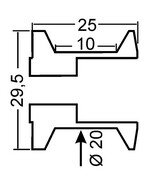 GSG Heckständeraufnahme Aluminium für Yamaha MT 09 Street Rally (RN29) 13-16